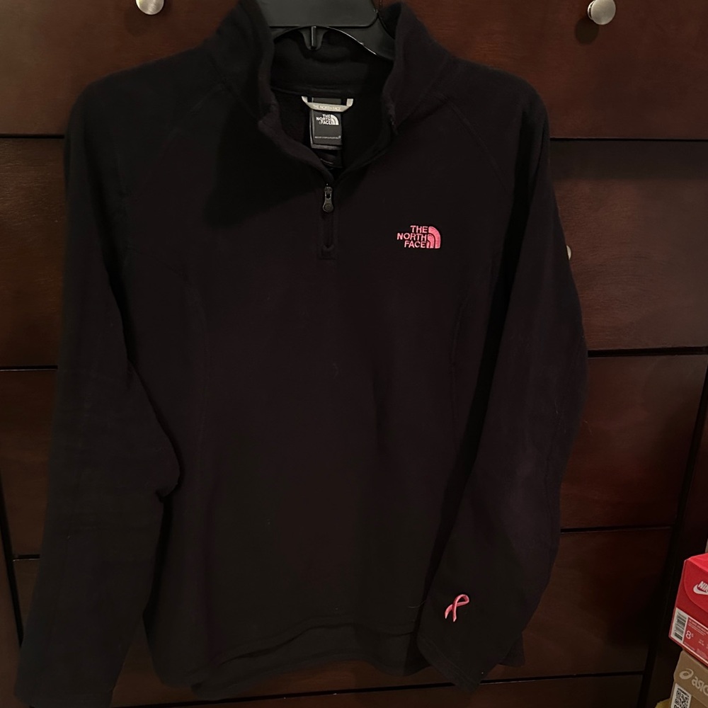 The North Face Pullover w/ Pink Breast Cancer Ribbon